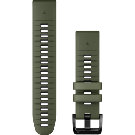 Garmin QuickFit 22 Watch Band – Moss/Graphite Silicone - Fitness New Zealand