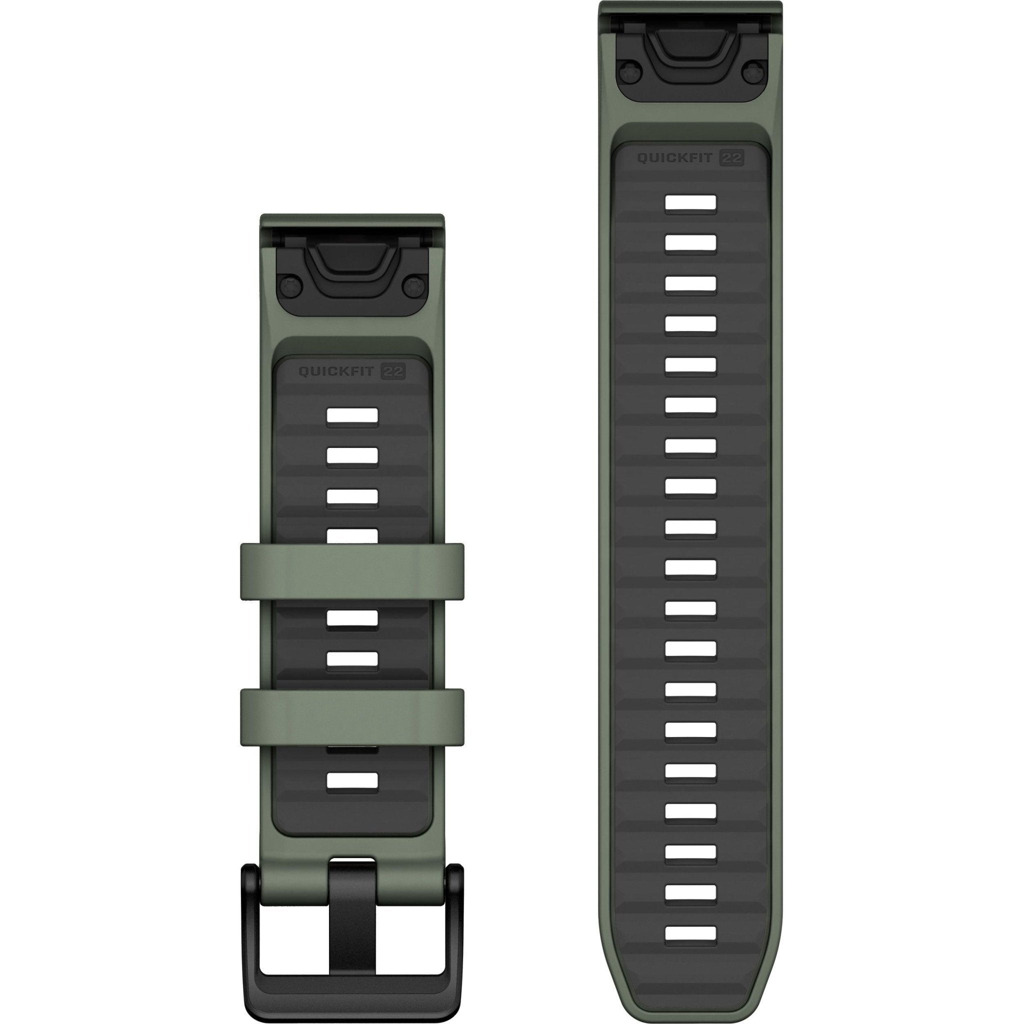 ラウンド用品・アクセサリー GARMIN QUICKFIT 22 WATCH BAND Garmin QuickFit 22 Watch Band – Willow/Graphite Silicone – Fitness
