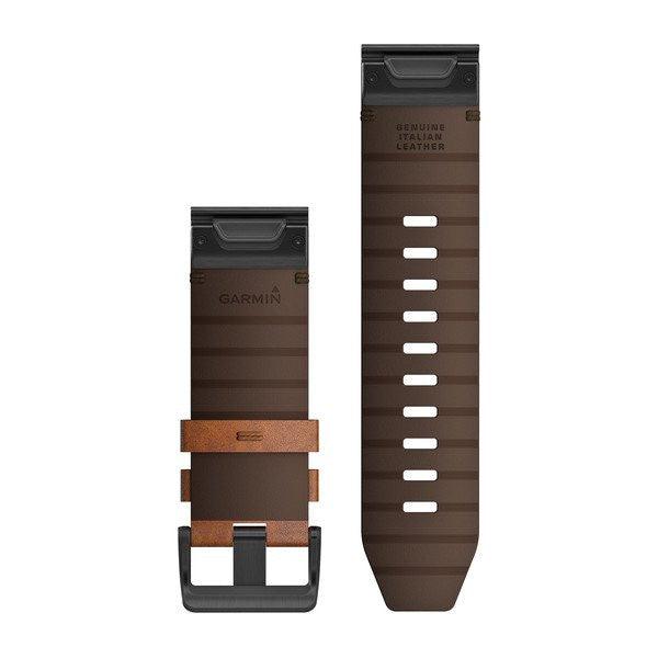 Garmin QuickFit 26 Chestnut Leather Band - Fitness New Zealand