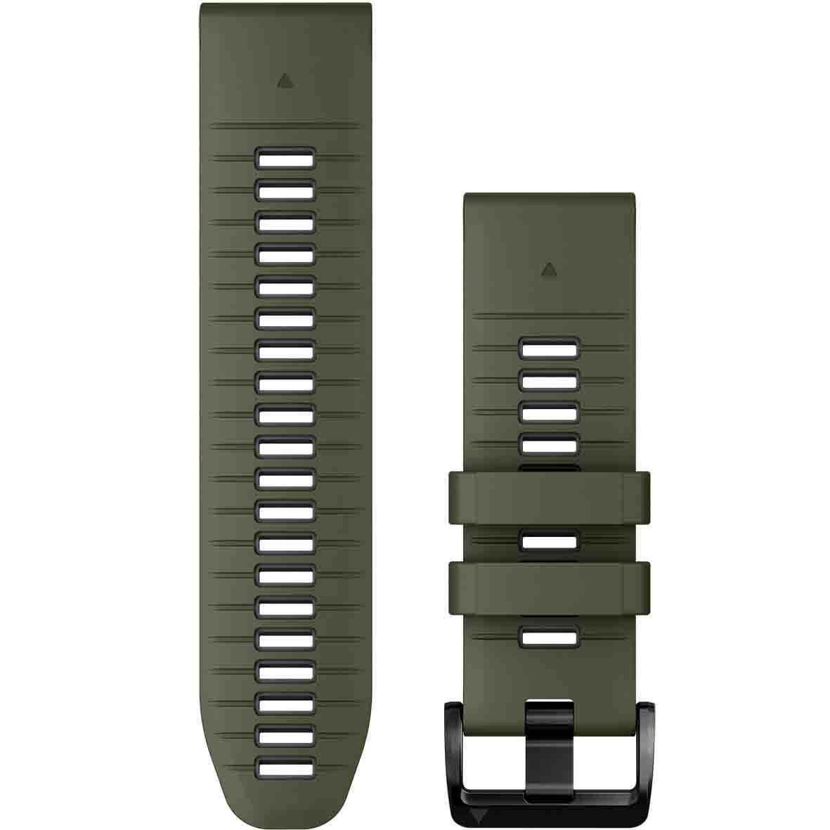 Garmin QuickFit 26 Watch Bands – Moss/Graphite Silicone - Fitness New Zealand
