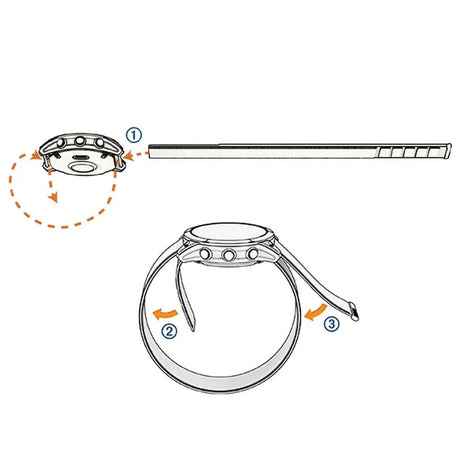 Garmin UltraFit Nylon – 26mm Watch Band – Grey - Fitness New Zealand