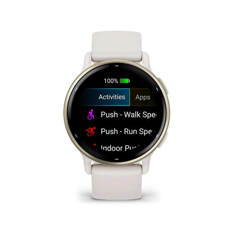 Garmin vivoactive 5 - Cream Gold with Ivory Band - Fitness New Zealand