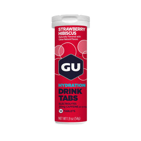 GU Strawberry Hibiscus Hydration Drink Tabs - Fitness New Zealand