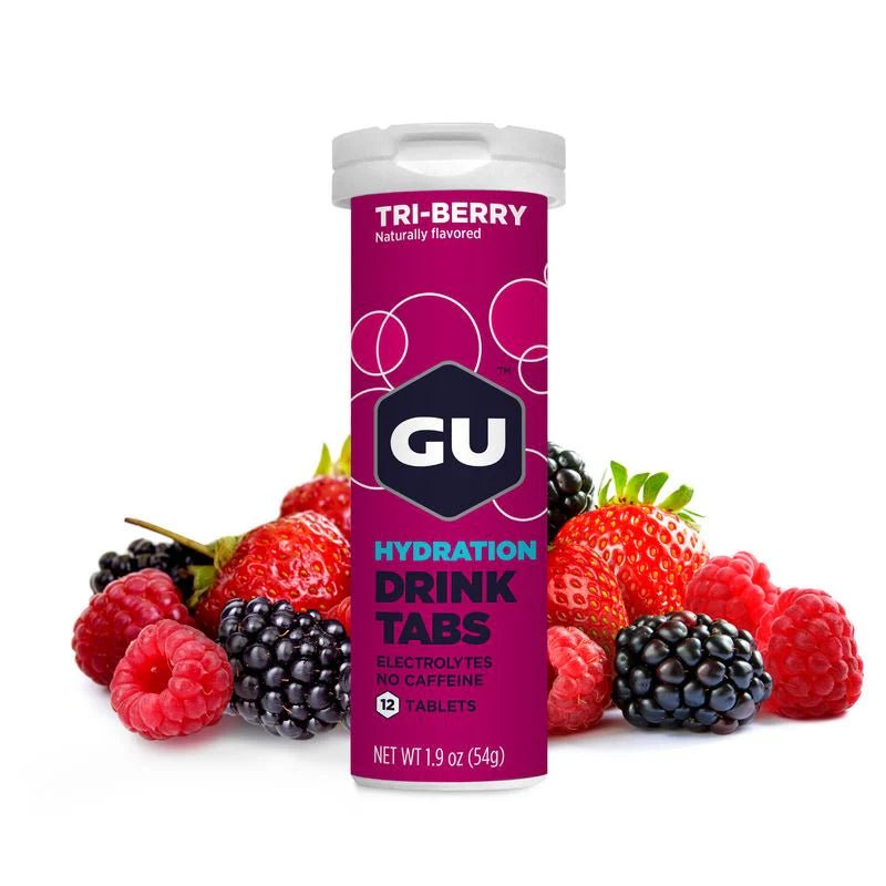 GU Tri - Berry Hydration Drink Tabs - Fitness New Zealand