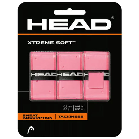 HEAD Xtreme Soft Pickleball Overgrip - Pink - 3 Pack - Fitness New Zealand