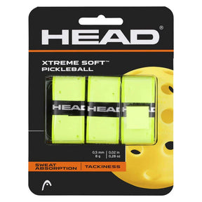 HEAD Xtreme Soft Pickleball Overgrip - Yellow - 3 Pack - Fitness New Zealand