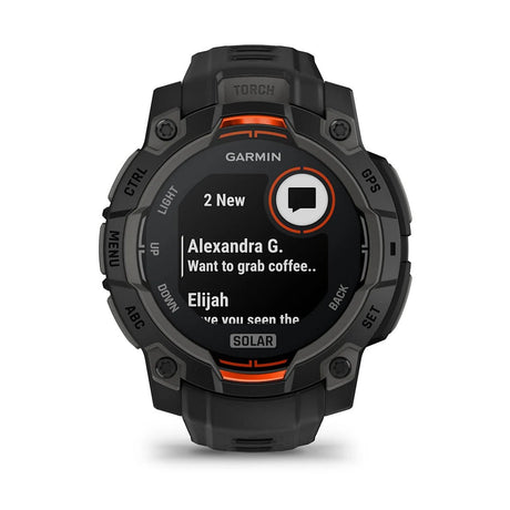 Instinct 3 – 45 mm - Solar - Black - Fitness New Zealand