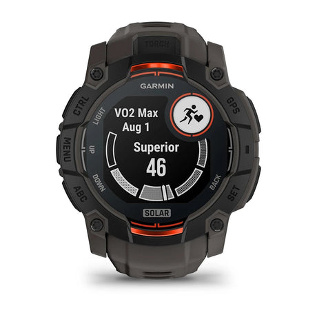 Instinct 3 – 50 mm - Solar - Black - Fitness New Zealand