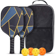 Lightning Pickleball SET 2x Paddles 4x balls - Fitness New Zealand