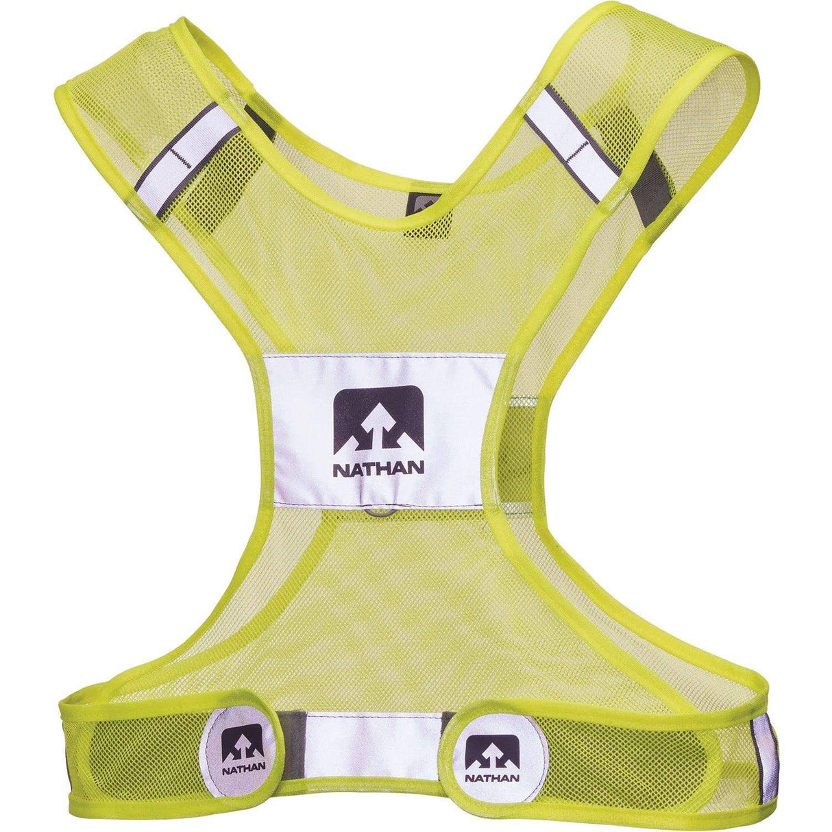 Nathan Streak Reflective Vest Neon Yellow L/XL - Fitness New Zealand