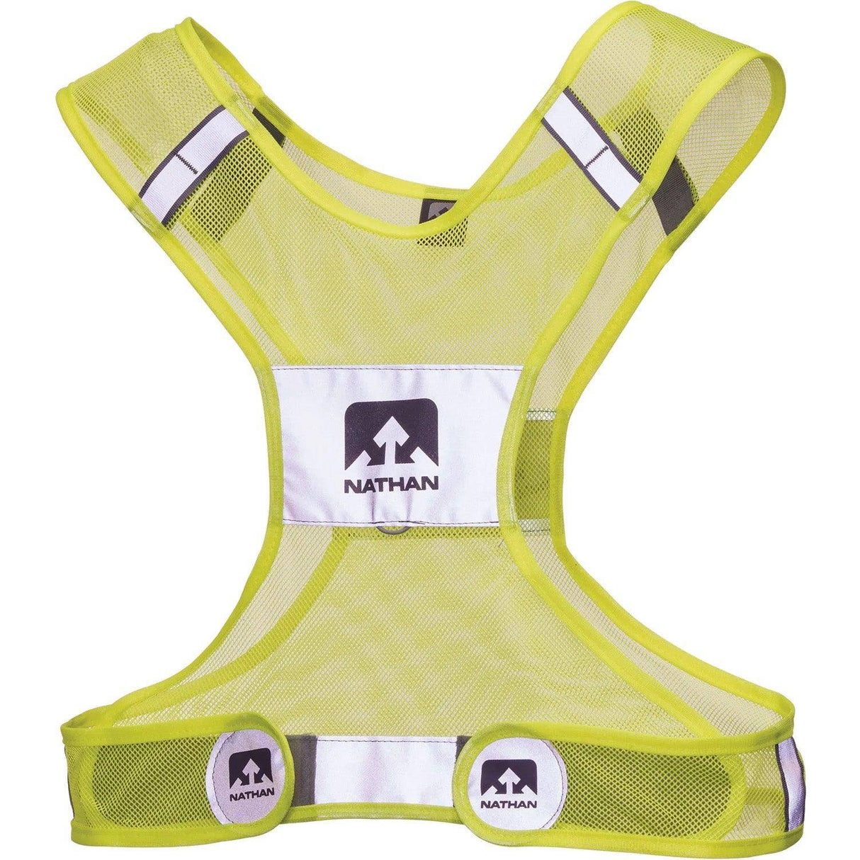 Nathan Streak Reflective Vest Neon Yellow S/M - Fitness New Zealand