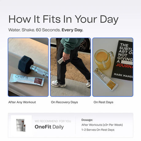 OneFit Recovery Vanilla 35g Sachet - Fitness New Zealand