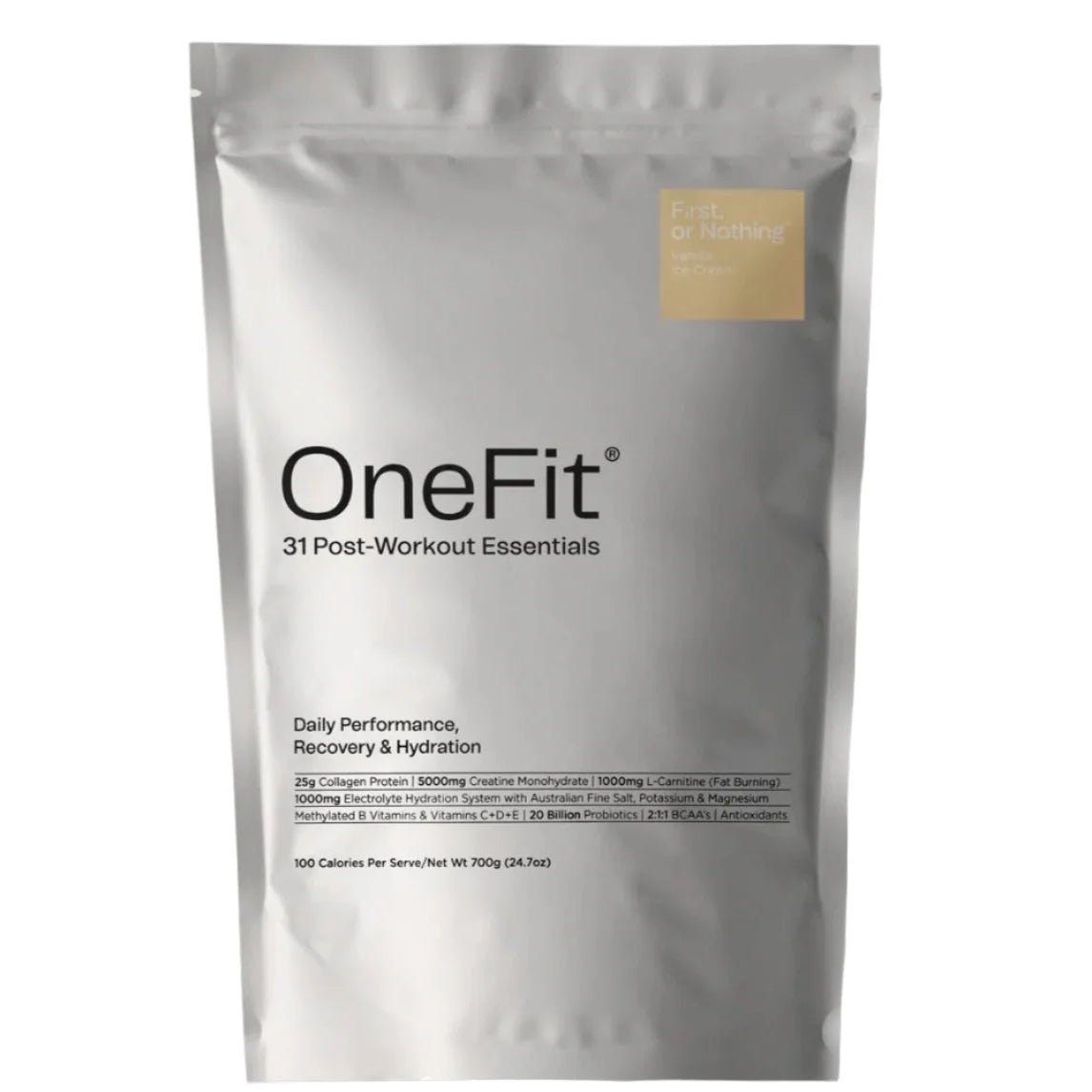 OneFit Recovery Vanilla 700g Pouch - Fitness New Zealand