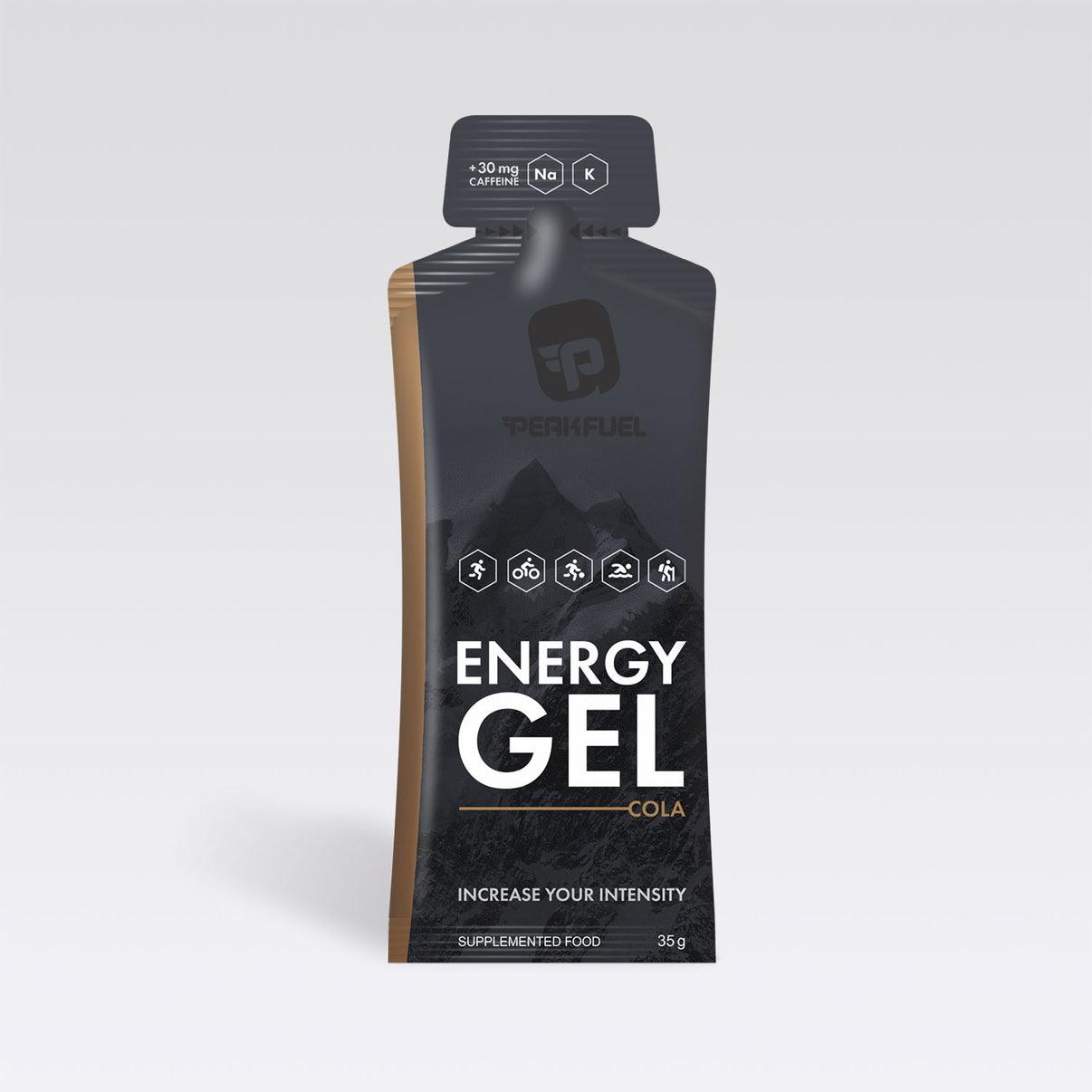 PEAKFUEL Cola 35g Energy Gels + 30mg Caffeine - Box of 5 - Fitness New Zealand