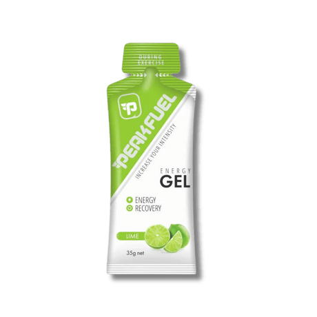 PEAKFUEL Lime 35g Energy Gels - Box of 5 - Fitness New Zealand