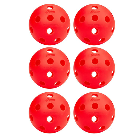 PENN 26 Indoor Pickleball Balls - 1 Pack of 6 Balls - Fitness New Zealand