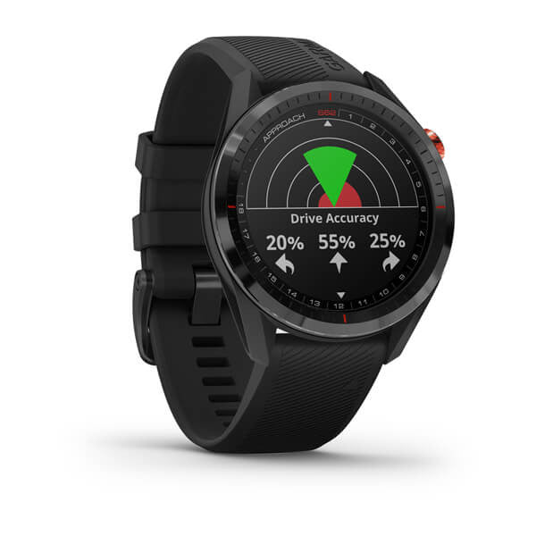 Garmin Approach S62 Sport GPS Golf Smartwatch – Black Bezel with Black Band
