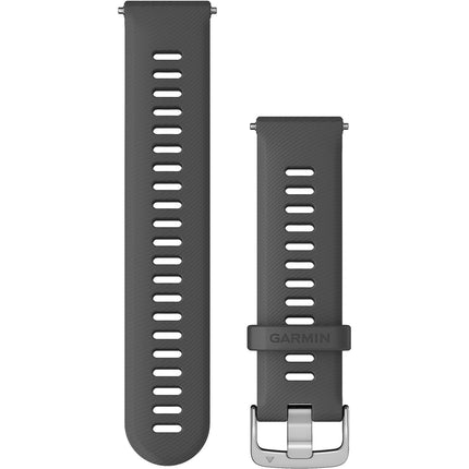 Quick Release Band 22 mm – Grey with Silver Hardware