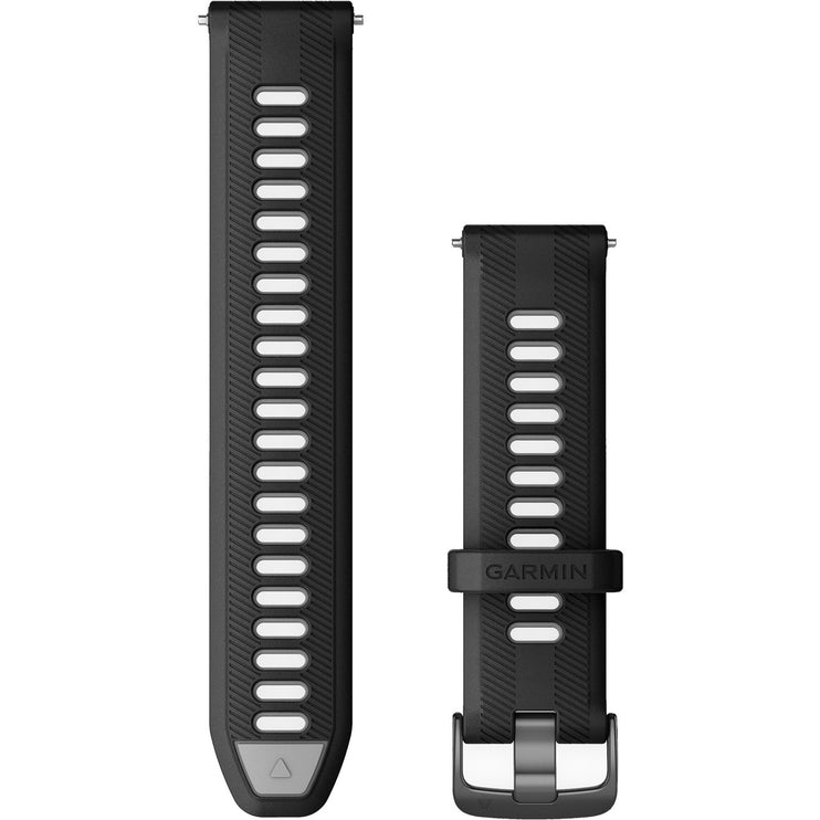 Forerunner Watch Band (22 mm), Black/Powder Grey with Slate Hardware