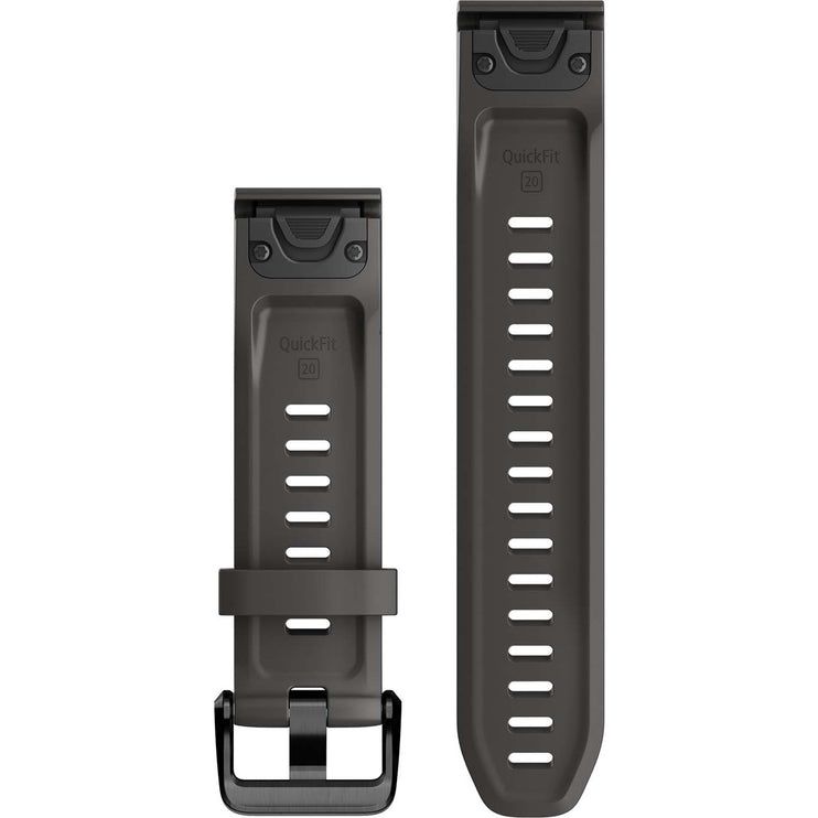 Garmin QuickFit 20mm Watch Band – Graphite Silicone