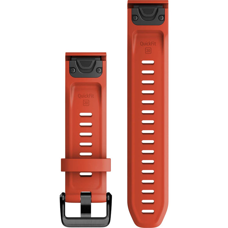 Garmin QuickFit 20mm Watch Band – Flame Red Silicone