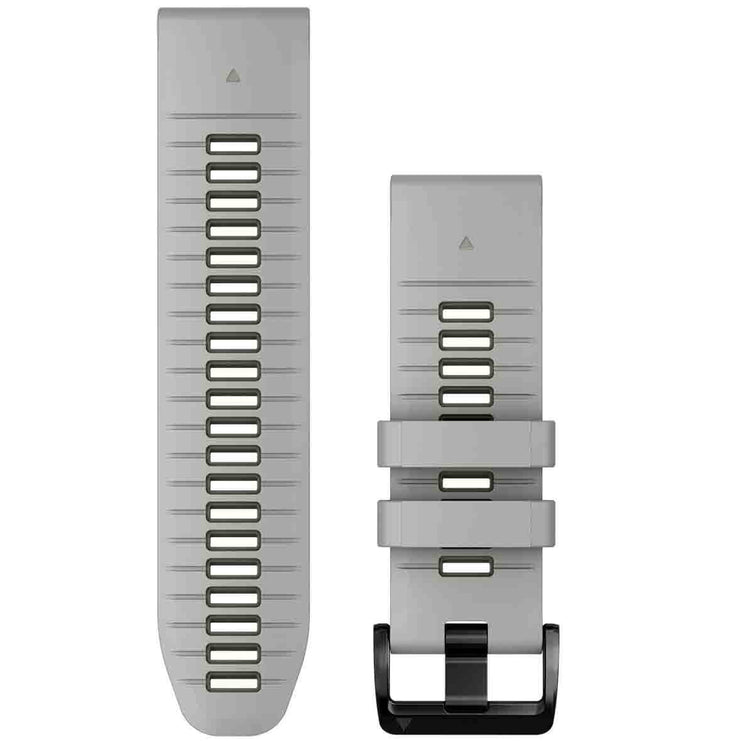 Garmin QuickFit 26 Watch Band – Fog Grey/Moss Silicone