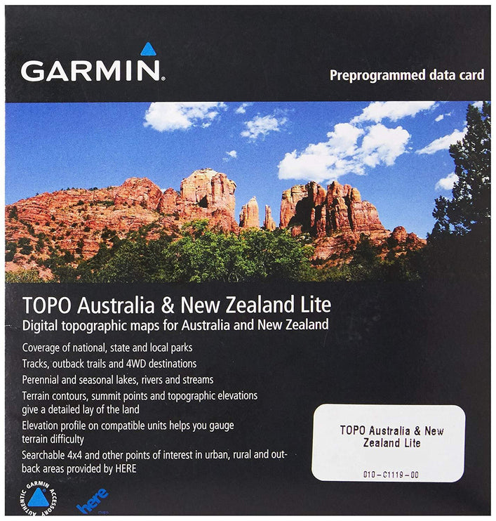 TOPO Australia and New Zealand Light microSD™/SD™ card
