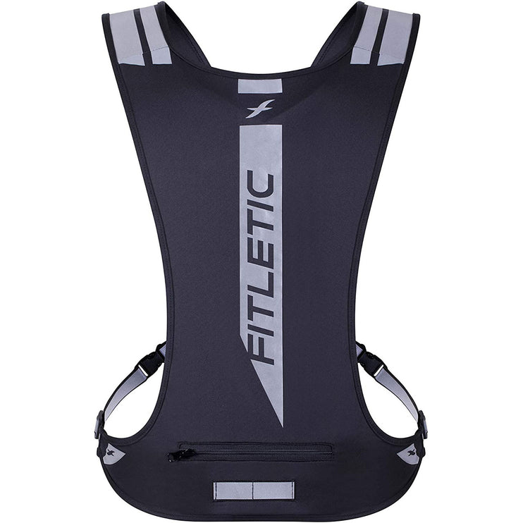 Fitletic GLO Reflective Safety Vest – Black