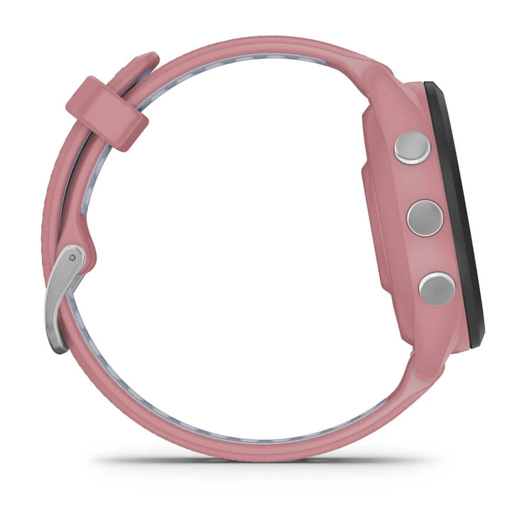Garmin Forerunner 265S Multisport GPS Smartwatch – Black Bezel with Light Pink Case