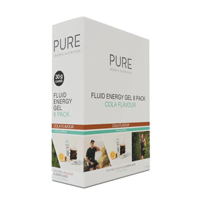 PURE Cola Energy Gel 50g - 8 Pack - Fitness New Zealand
