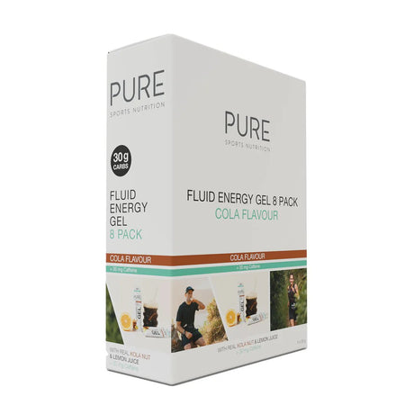 PURE Cola Energy Gel 50g - 8 Pack - Fitness New Zealand