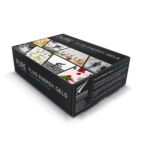 PURE Fluid Energy Gels 8 - Pack Sample Box - Fitness New Zealand