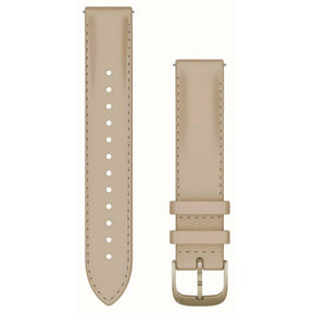 Quick Release Band (18 mm) – Light Sand Leather with Cream Gold Hardware - Fitness New Zealand