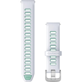 Quick Release Band (18 mm) – White/Neo Tropic with Silver Hardware - Fitness New Zealand