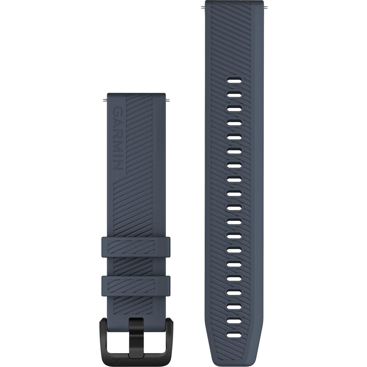 Quick Release Band 20mm – Granite Blue with Black Stainless Steel Hardware - Fitness New Zealand