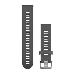 Quick Release Band 20mm – Slate Silicone Band with Stainless Hardware - Fitness New Zealand