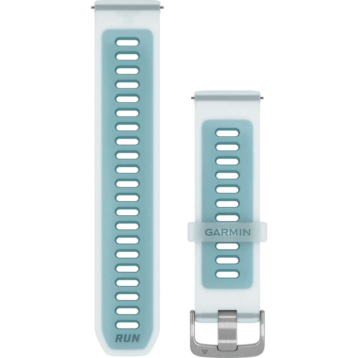 Quick Release Band (22 mm), Translucent Whitestone/Turquoise with Silv ...