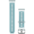 Quick Release Band (22 mm), Translucent Whitestone/Turquoise with Silver Hardware - Fitness New Zealand