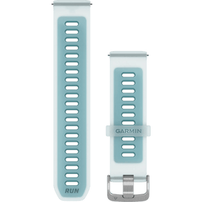 Quick Release Band (22 mm), Translucent Whitestone/Turquoise with Silver Hardware - Fitness New Zealand