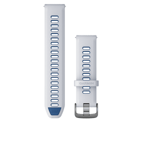 Quick Release Band (22 mm), Whitestone/Tidal Blue with Slate Hardware - Fitness New Zealand