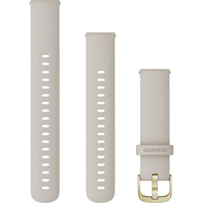 Quick Release Bands (18 mm) Light Sand with Light Gold Hardware - Fitness New Zealand