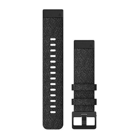 QuickFit 20 Heathered Black Nylon with Black Hardware - Fitness New Zealand