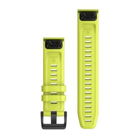 QuickFit 22 Watch Band – AMP Yellow Silicone - Fitness New Zealand