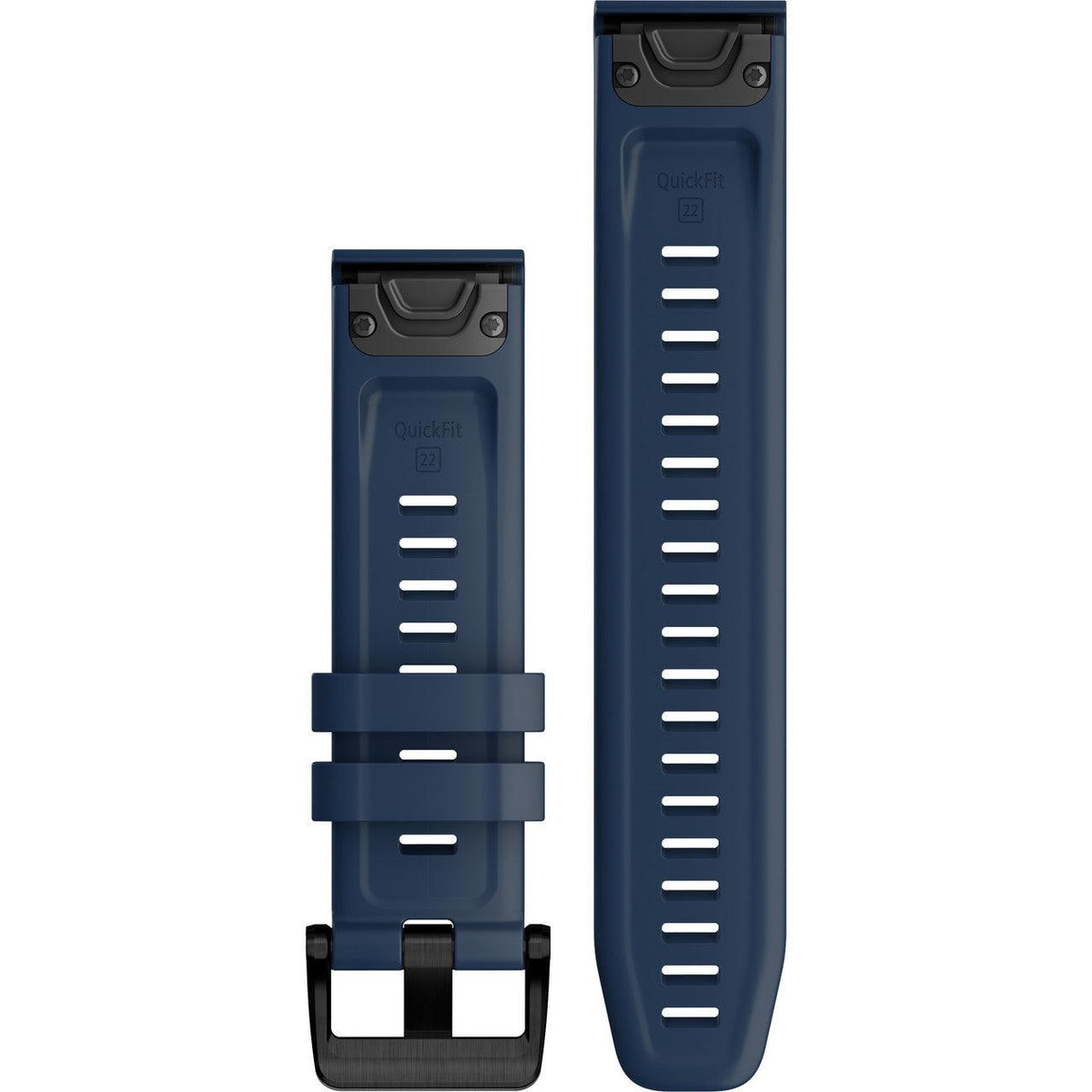 QuickFit 22 Watch Band – Captain Blue with Black Stainless Steel Hardware - Fitness New Zealand