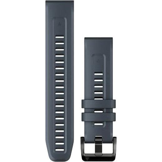 QuickFit 22 Watch Band – Granite Blue Silicone - Fitness New Zealand
