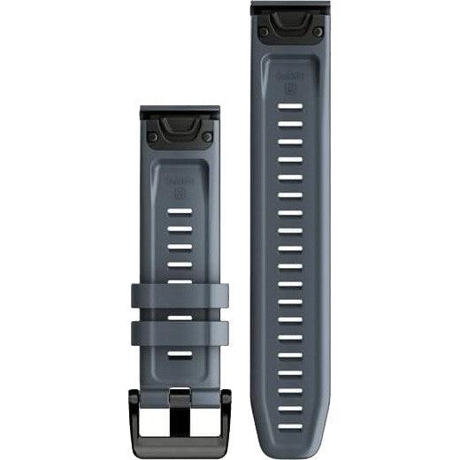 QuickFit 22 Watch Band – Granite Blue Silicone - Fitness New Zealand
