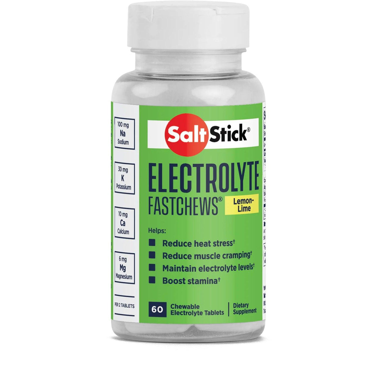 SaltStick FastChews - 60 Chewable Electrolytes - Lemon - Lime - Fitness New Zealand