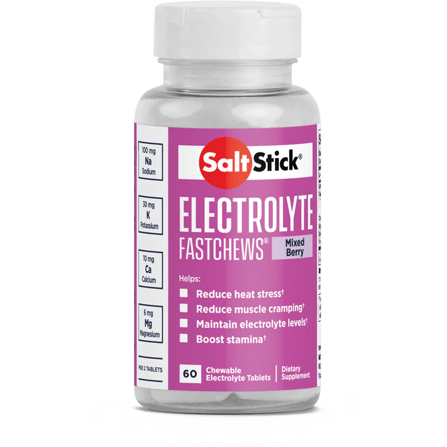 SaltStick FastChews - 60 Chewable Electrolytes - Mixed Berry - Fitness New Zealand