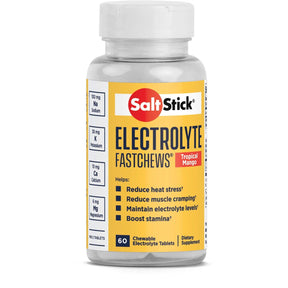 SaltStick FastChews - 60 Chewable Electrolytes - Tropical Mango - Fitness New Zealand