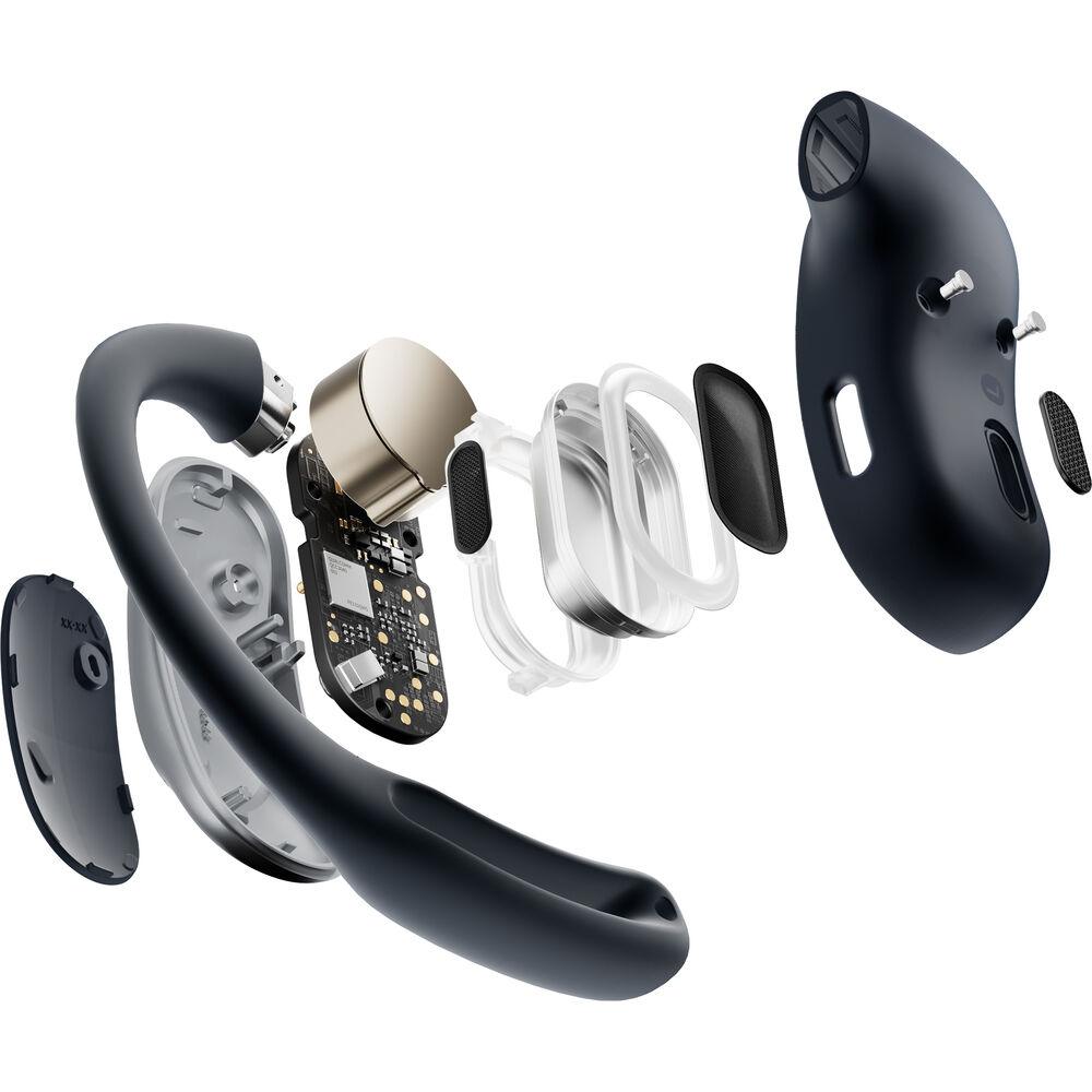 SHOKZ OpenFit Air True Wireless Open - Ear Headphones (Black) - Fitness New Zealand